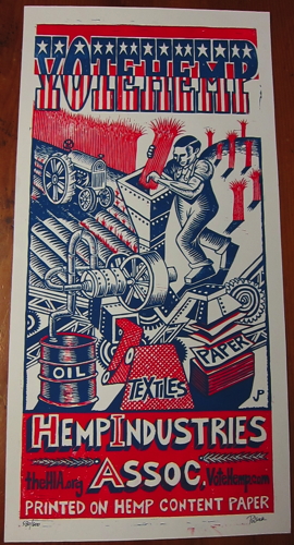Vote Hemp PollockPrints Poster