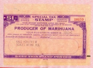 Marihuana Tax Stamp