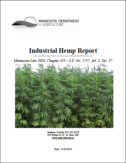 Minnesota 2010 Industrial Hemp Report