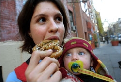 Tania Gladstone Enjoys a Hemp Pretzel