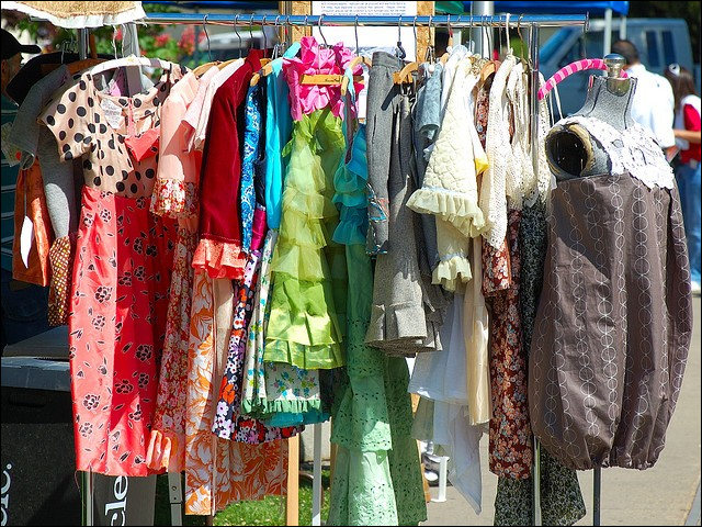 Rack of Hemp Clothes