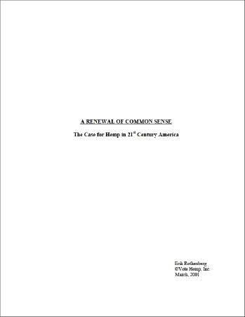 Renewal of Commonm Sense