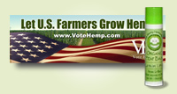 Vote Hemp Sticker and Lip Balm