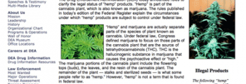 DEA publishes rules purporting to make hemp foods illegal