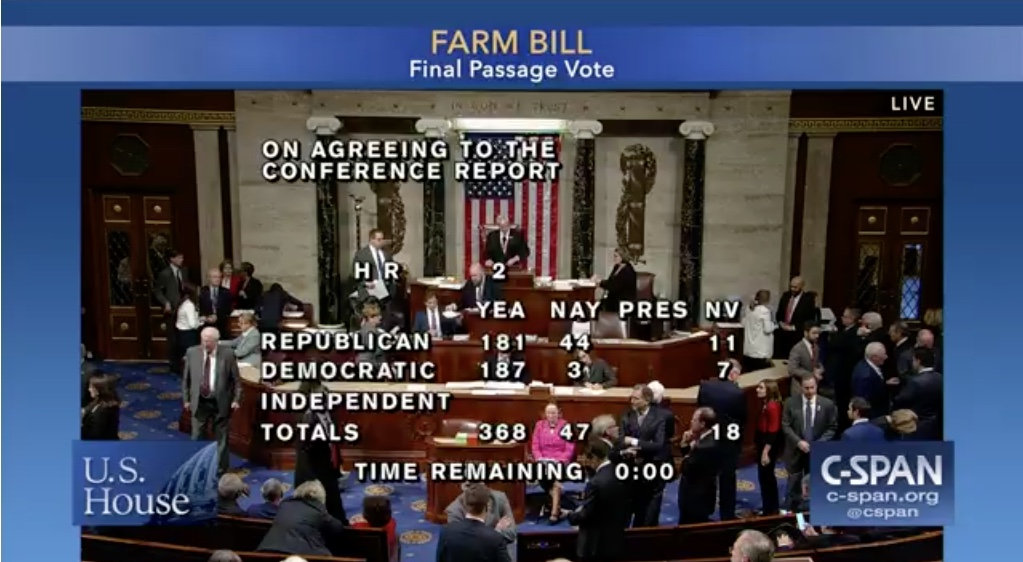 Farm Bill Passes House 36947! Vote Hemp